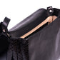 Bag Iris Black, shoulder strap with side bellows